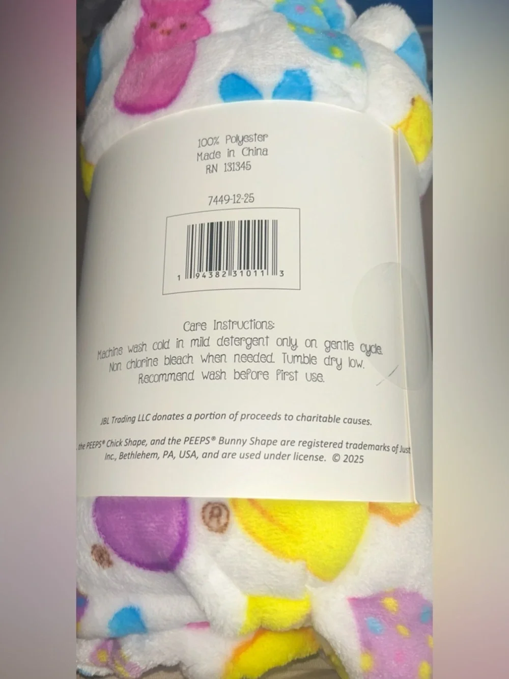 Peeps Happy Easter Throw 50 x 60